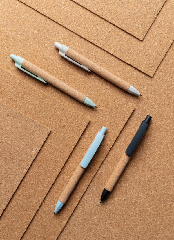 Write wheatstraw and cork pen - Black