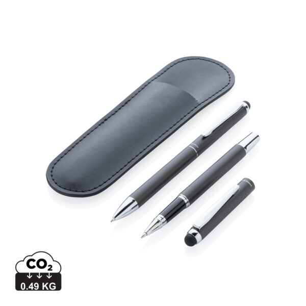 Swiss Peak deluxe pen set in PU pouch - Pens