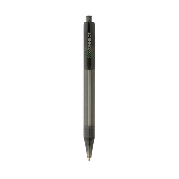 GRS RPET X8 transparent pen - Black