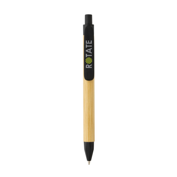 Write responsible recycled paper barrel pen - Black