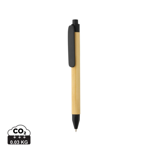 Write responsible recycled paper barrel pen - Black