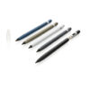 Aluminum inkless pen with eraser - Black