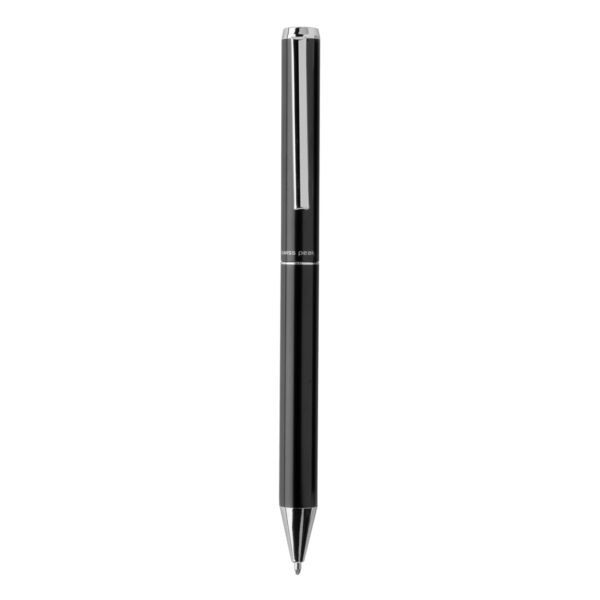 Swiss Peak Cedar RCS certified recycled aluminium pen - Black