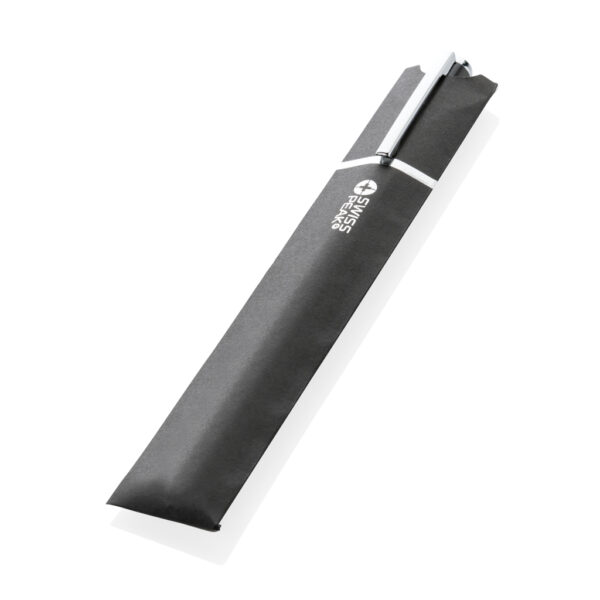 Swiss Peak Cedar RCS certified recycled aluminium pen - Black