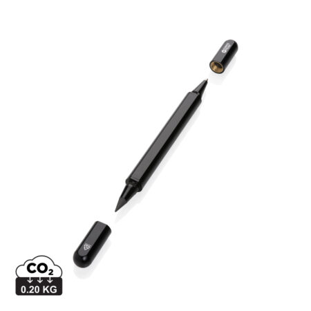 Swiss Peak Storm RCS recycled aluminum dual tip pen - Pens