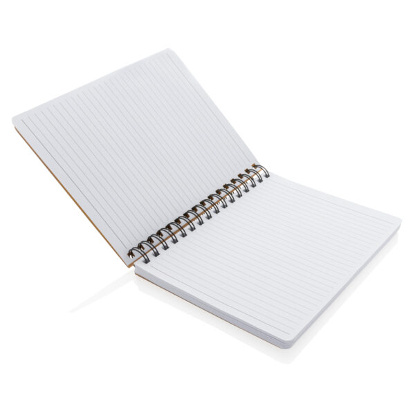 A5 Kraft spiral notebook with sticky notes - Office Supplies