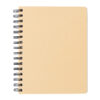 A5 Kraft spiral notebook with sticky notes - Office Supplies