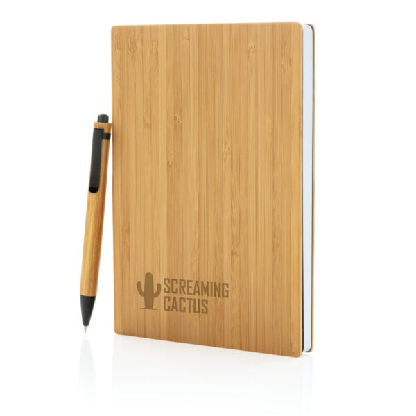 A5 Bamboo notebook & pen set - Events