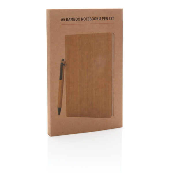 A5 Bamboo notebook & pen set - Events