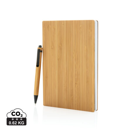 A5 Bamboo notebook & pen set - Events