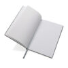 A5 recycled leather notebook - Light Grey