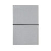 A5 recycled leather notebook - Light Grey