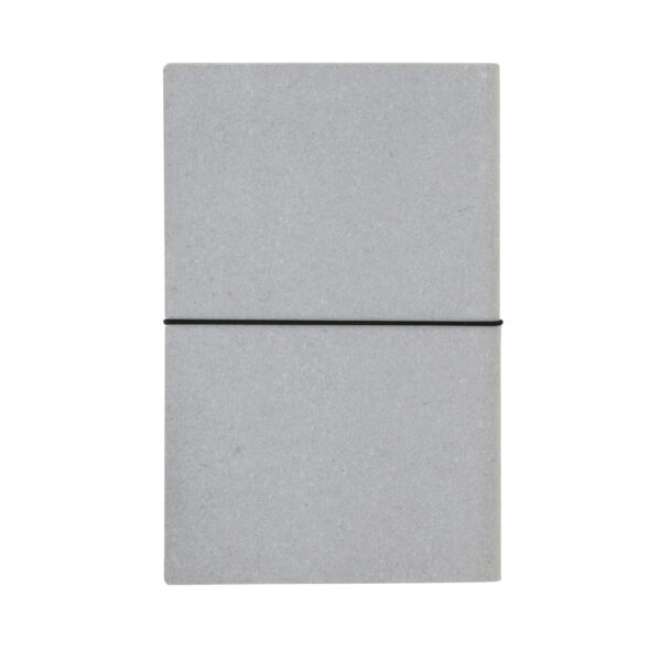 A5 recycled leather notebook - Light Grey