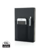 A5 Deluxe notebook with smart pockets - Black