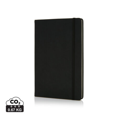 Deluxe hardcover PU A5 notebook - Black