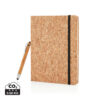 A5 notebook with bamboo pen including stylus - Notebooks