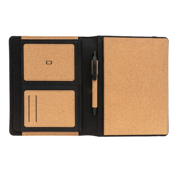 Deluxe cork portfolio A5 with pen - Office Supplies