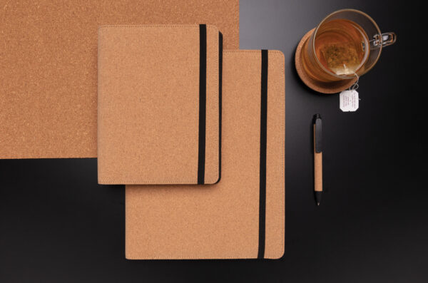 Deluxe cork portfolio A5 with pen - Office Supplies