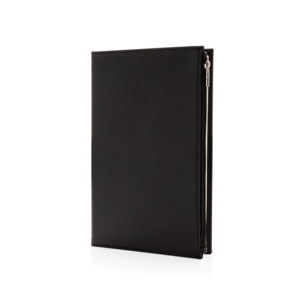 Swiss Peak A5 PU notebook with zipper pocket - Office Supplies