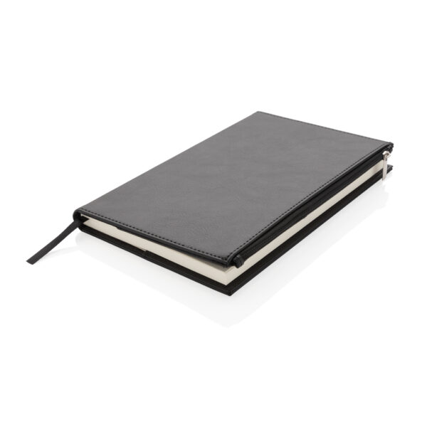 Swiss Peak A5 PU notebook with zipper pocket - Office Supplies