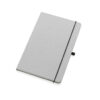 Recycled leather hardcover notebook A5 - Light Grey