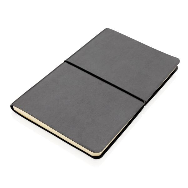 Modern deluxe softcover A5 notebook - Black