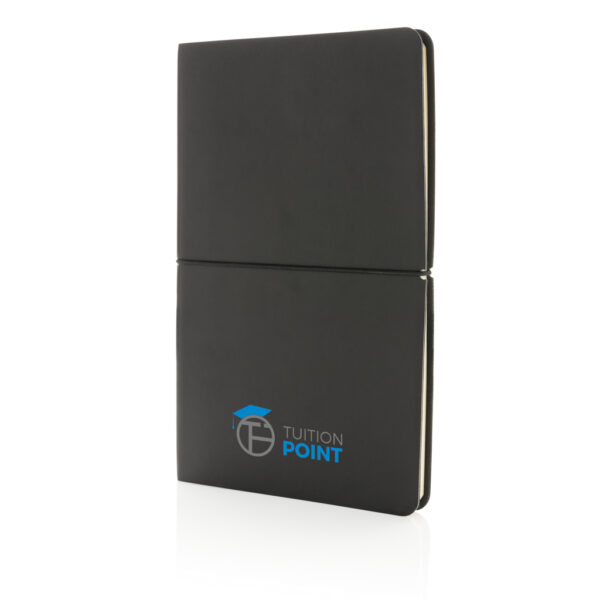 Modern deluxe softcover A5 notebook - Black