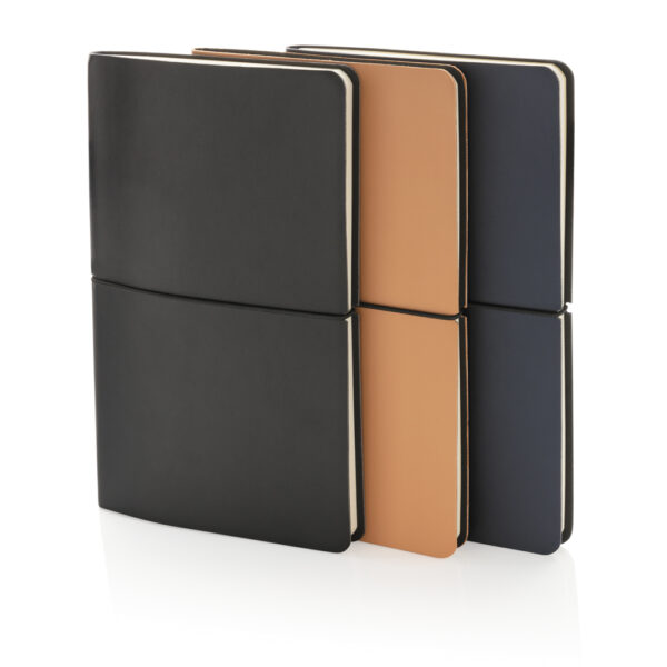 Modern deluxe softcover A5 notebook - Black