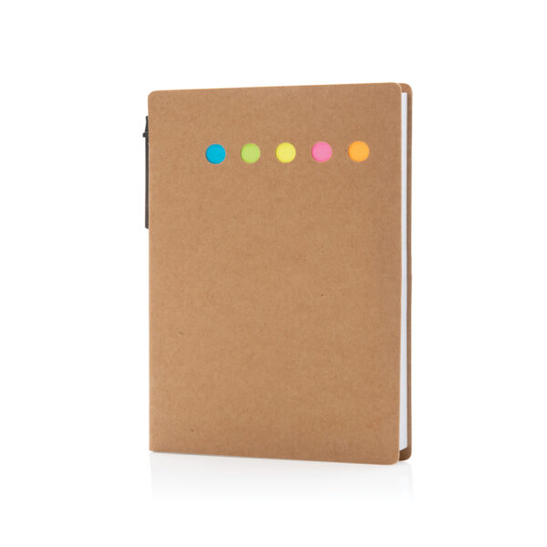 Kraft sticky notes A6 booklet with pen - Notebooks