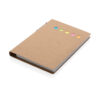 Kraft sticky notes A6 booklet with pen - Notebooks