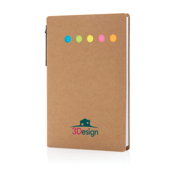 Kraft sticky notes A6 booklet with pen - Notebooks