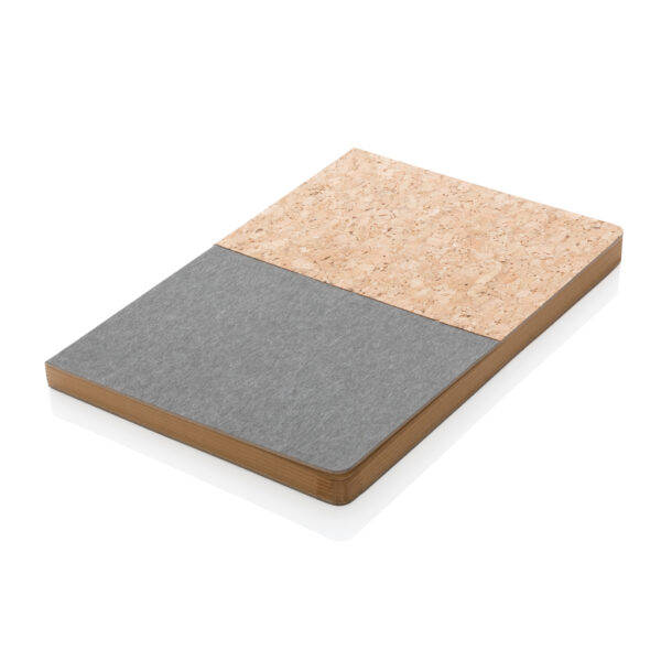 A5 cork & kraft notebook - Black