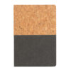 A5 cork & kraft notebook - Black