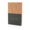 A5 cork & kraft notebook - Black