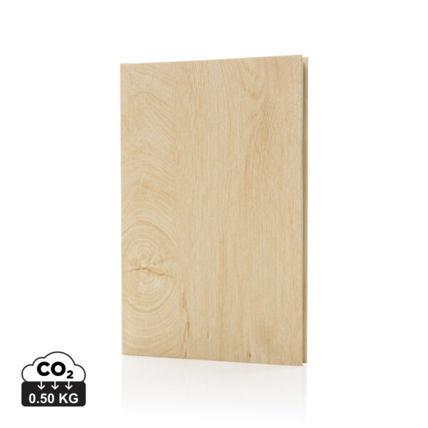 Kavana wood print A5 notebook - Light Brown