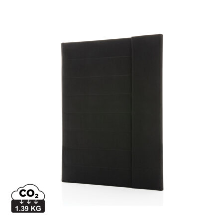 Impact Aware™ A4 portfolio with magnetic closure - Black