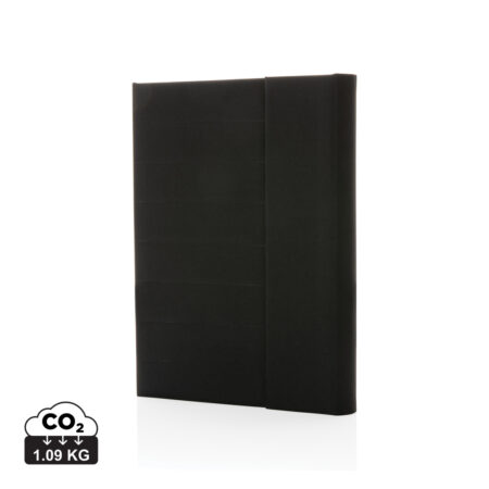 Impact Aware™ A5 notebook with magnetic closure - Black