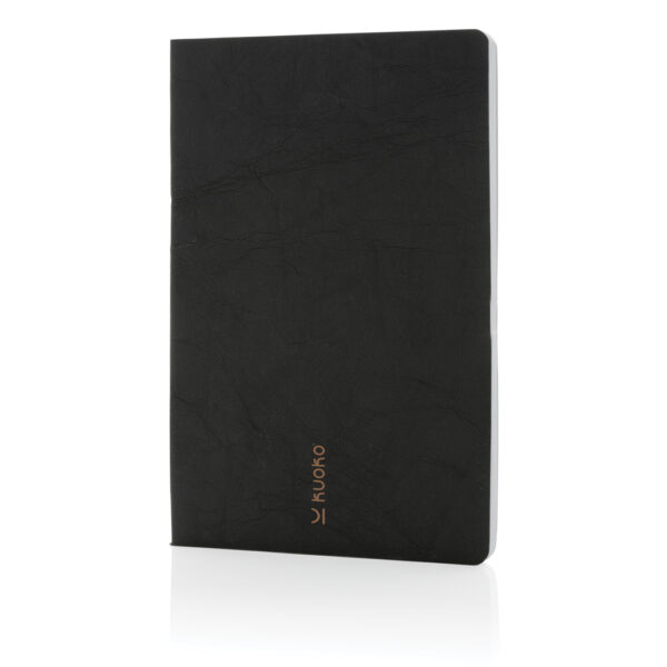 Salton A5 GRS certified recycled paper notebook - Black