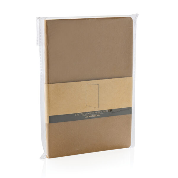 Salton A5 GRS certified recycled paper notebook - Black