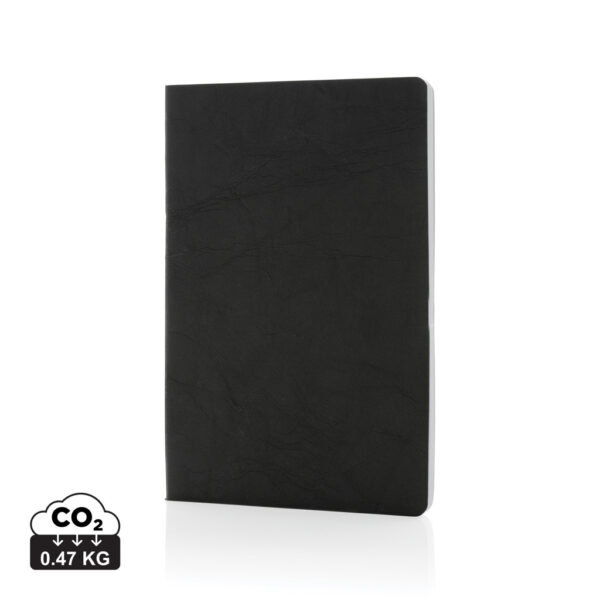 Salton A5 GRS certified recycled paper notebook - Black