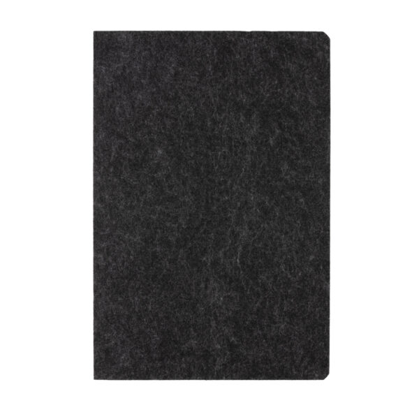 Phrase GRS certified recycled felt A5 notebook - Black