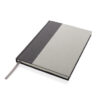 Words GRS certified RPET & Kraft A5 notebook - Grey