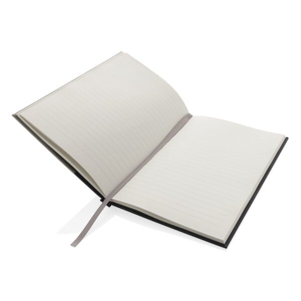 Words GRS certified RPET & Kraft A5 notebook - Grey