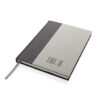 Words GRS certified RPET & Kraft A5 notebook - Grey