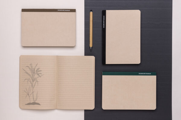 Stylo Sugarcane paper A5 Notebook - Black