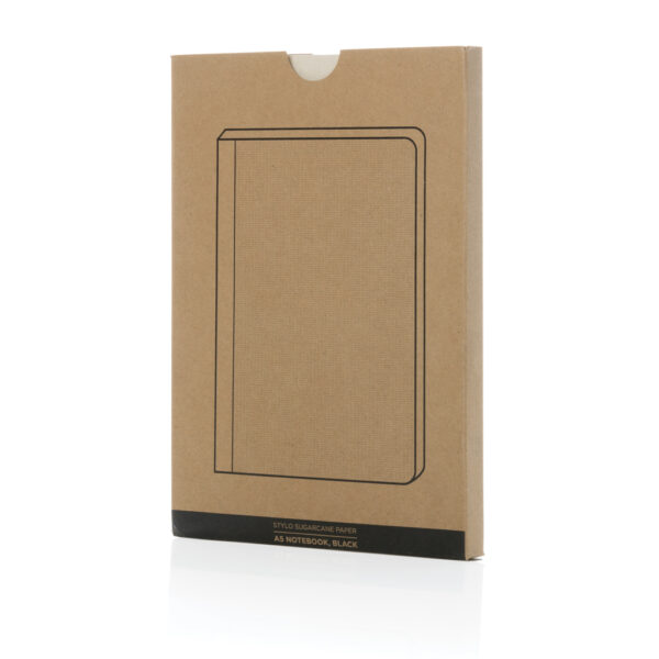 Stylo Sugarcane paper A5 Notebook - Black