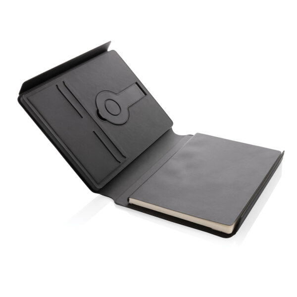 Swiss Peak RCS rePU notebook with 2-in-1 wireless charger - Notebooks