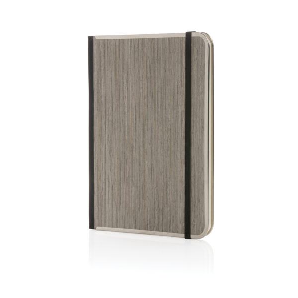 Treeline A5 wooden cover deluxe notebook - Grey