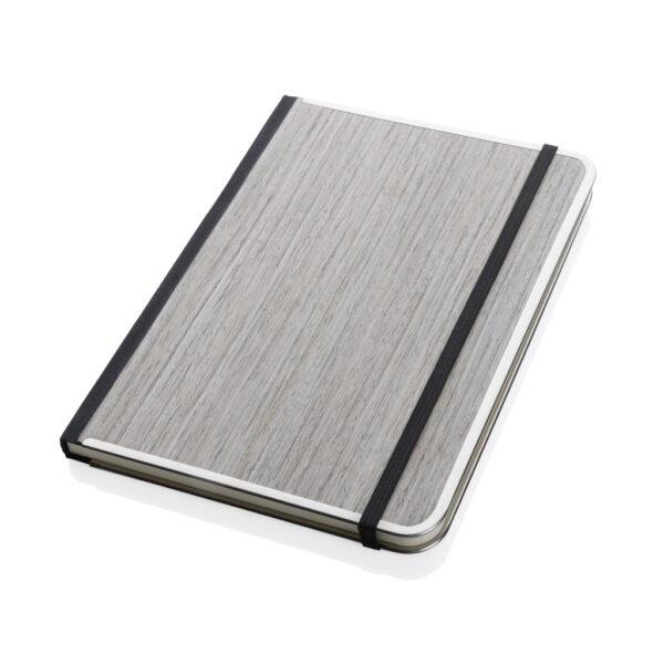 Treeline A5 wooden cover deluxe notebook - Grey