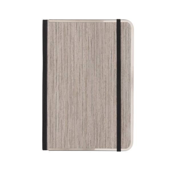 Treeline A5 wooden cover deluxe notebook - Grey